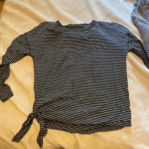 Lululemon long sleeve striped shirt, size 10